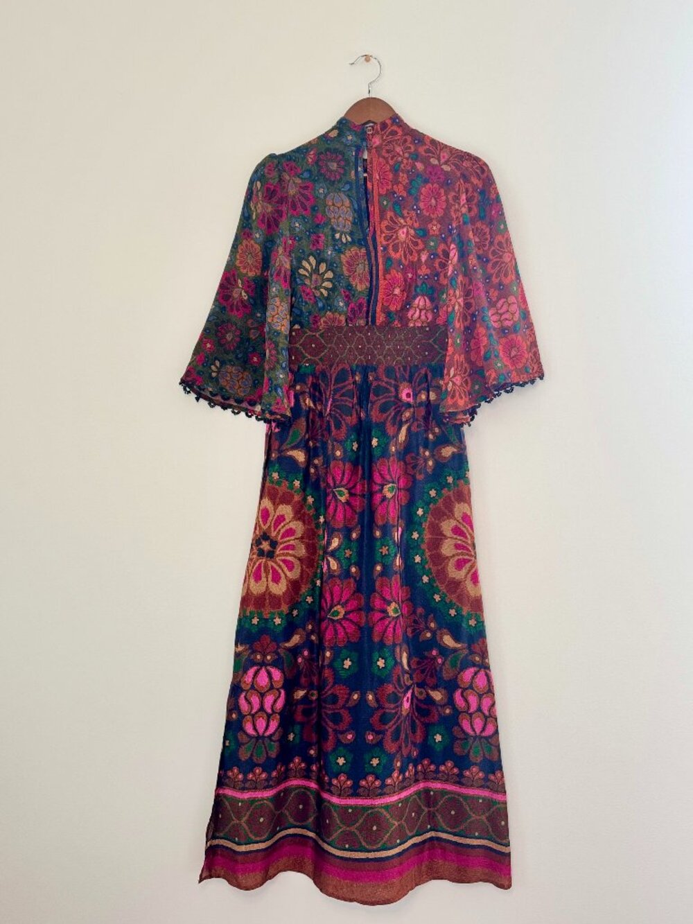 Farm Rio x Anthropologie Mock Neck Floral Maxi Dress Size S - Picture 6 of 10
